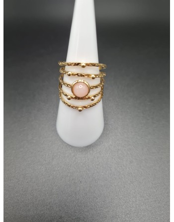 Bague quartz rose