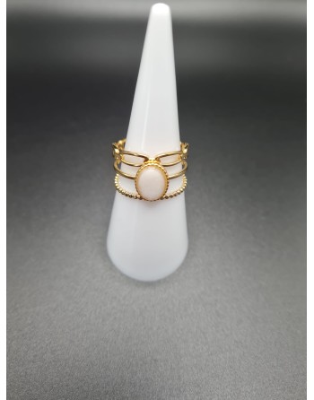 Bague jade blanc