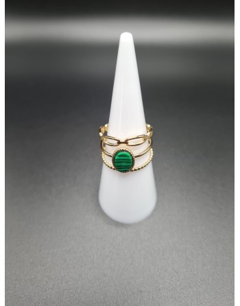 Bague malachite