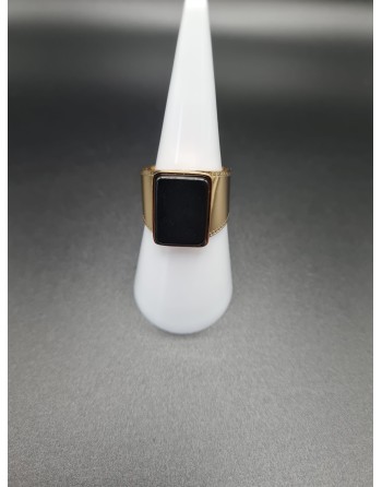 Bague agate noire