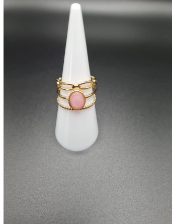 Bague quartz rose