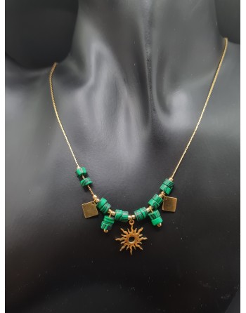 Collier malachite