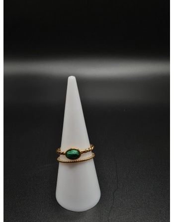 Bague malachite