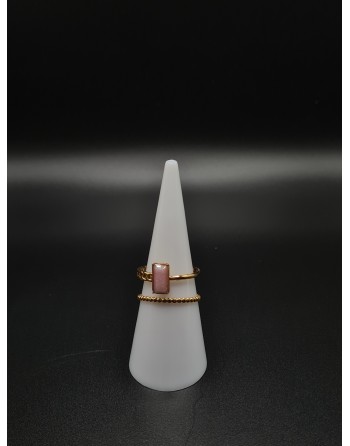 Bague quartz rose