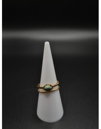 Bague en amazonite