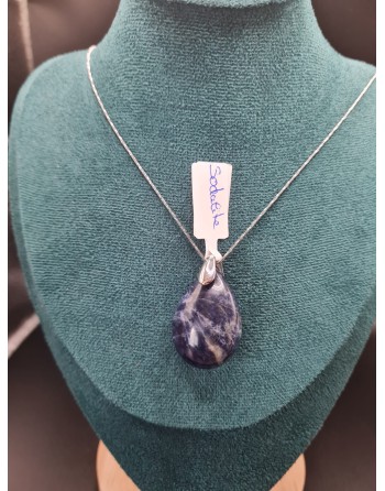 Collier sodalite 30mm