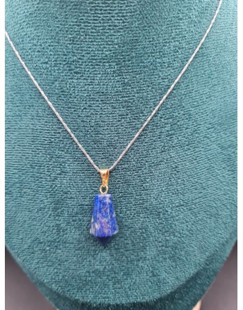 Collier lapis lazuli 20mm