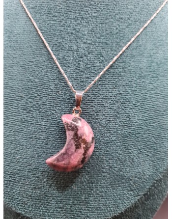 collier rhodonite  25mm