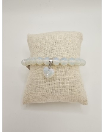 bracelet cœur opaline