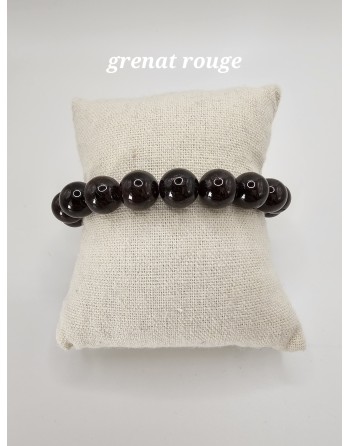 bracelet grenat rouge 10mm