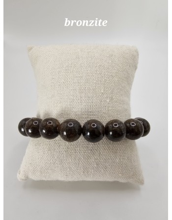 bracelet bronzite 10mm