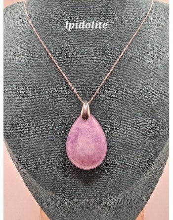 collier lépidolite