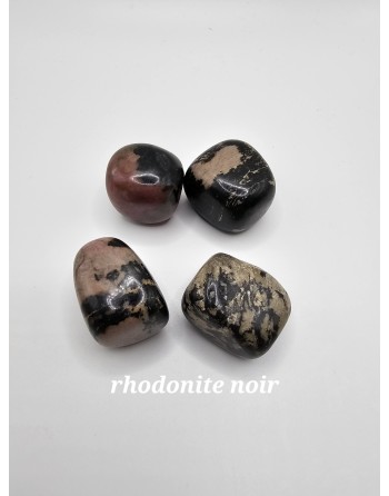 pierre roule rhodonite noir