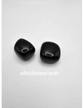 pierre roule obsidienne noir